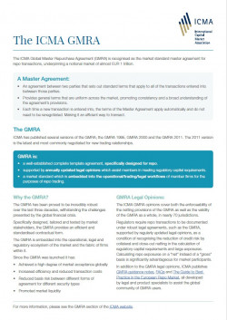 The ICMA GMRA explainer - August 2022 The ICMA GMRA explainer - August 2022